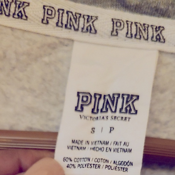 PINK Quarter Zip-up Sweatshirt - Picture 3 of 5